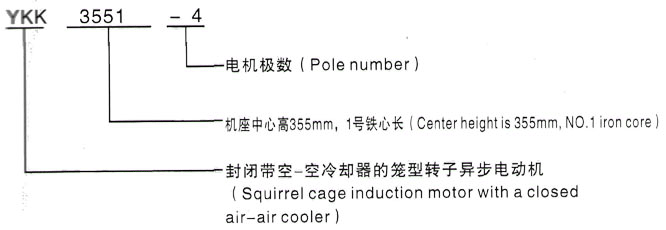 YKK系列(H355-1000)高压辉县三相异步电机西安泰富西玛电机型号说明